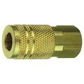 Plews Amflo Brass 1/4 in. I/M Style Coupler 3/8 in. Female 1 pc C20-23B